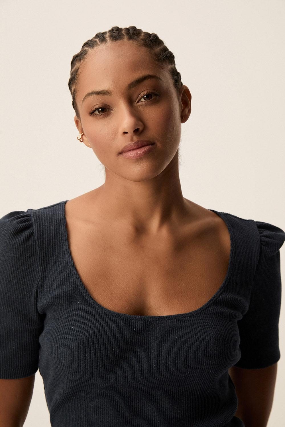 Des Petit Hauts Tee-shirt Hizou Indigo