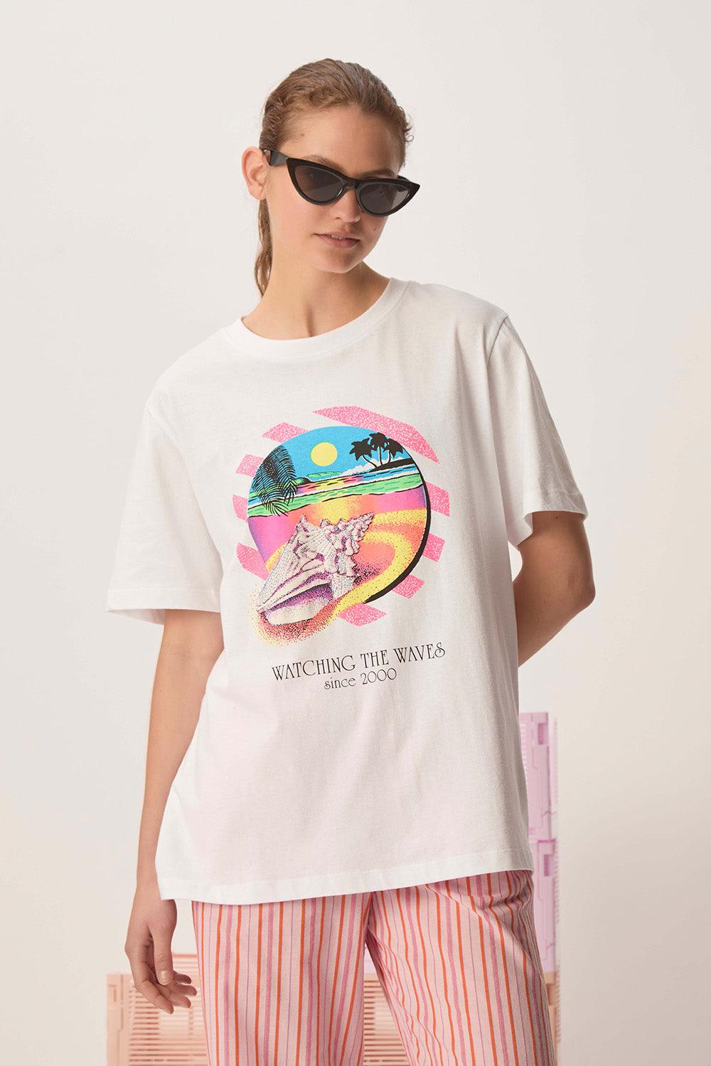Des Petit Hauts Tee-shirt Jerafi Ecru