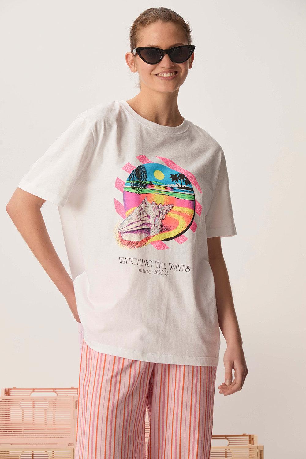 des petit hauts Tee-shirt Jerafi Ecru