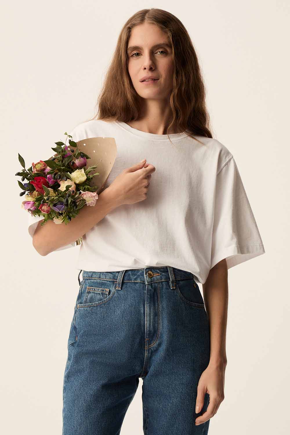 des petit hauts Tee-shirt Jerry Ecru