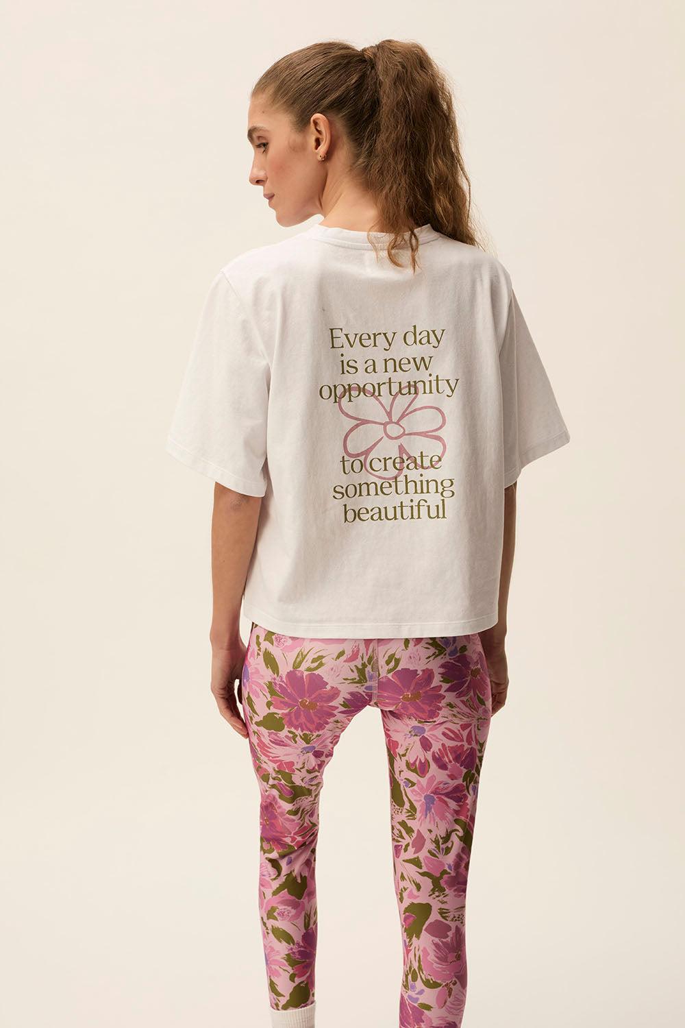 Des Petit Hauts Tee-shirt Mantra Ecru