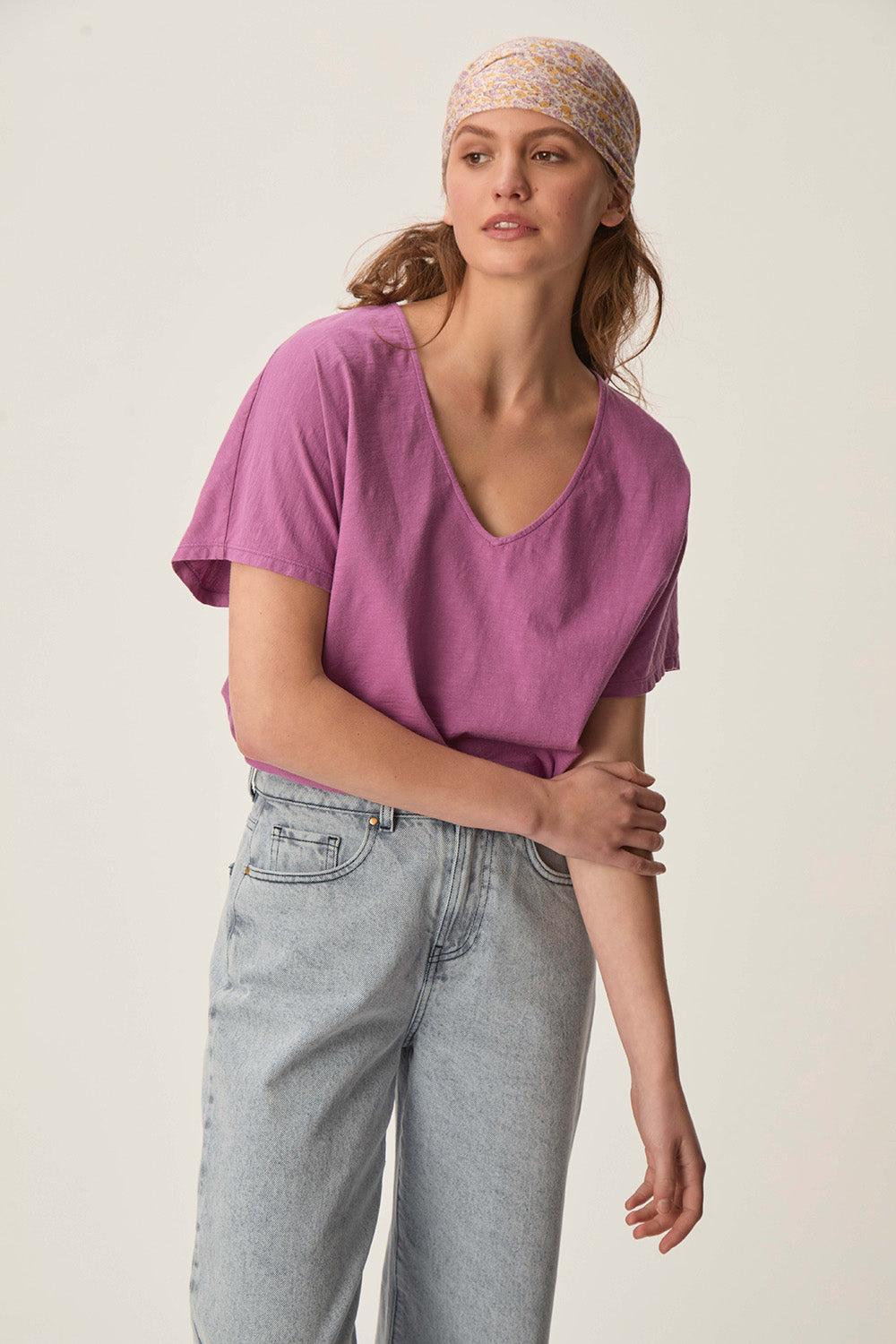 des petit hauts Tee-shirt Zaeline Lavande