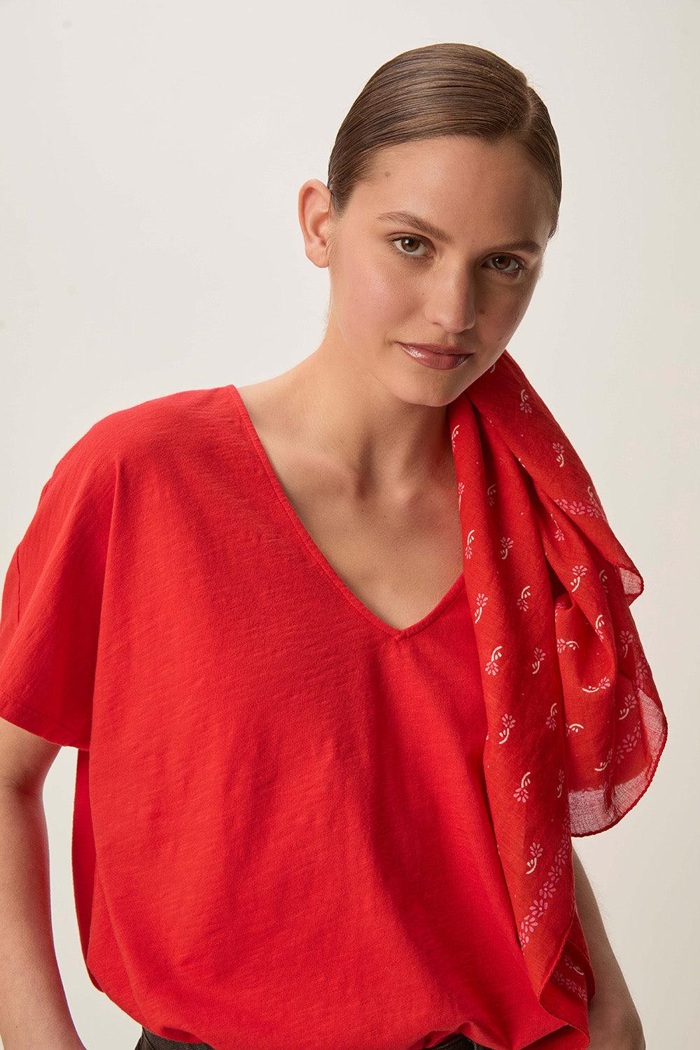 des petit hauts Tee-shirt Zaeline Tomate