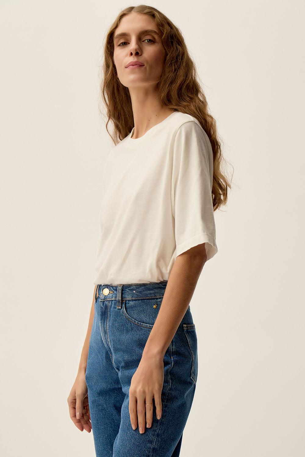 Des Petit Hauts Tee-shirt Zanari Ecru