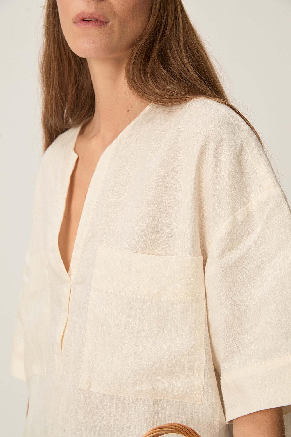 Des Petit Hauts Top Robin Ecru