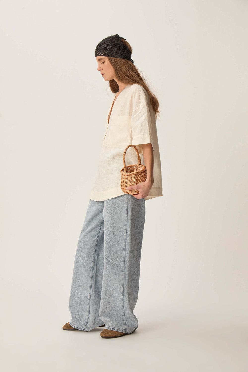 Des Petit Hauts Top Robin Ecru