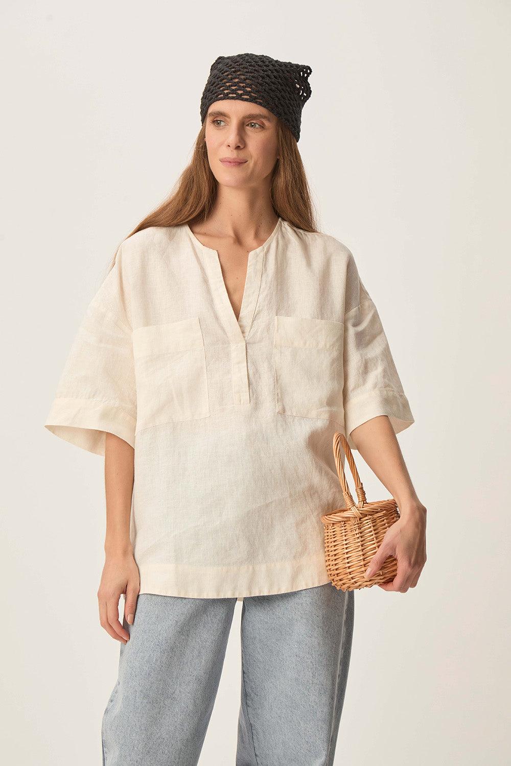 des petit hauts Top Robin Ecru