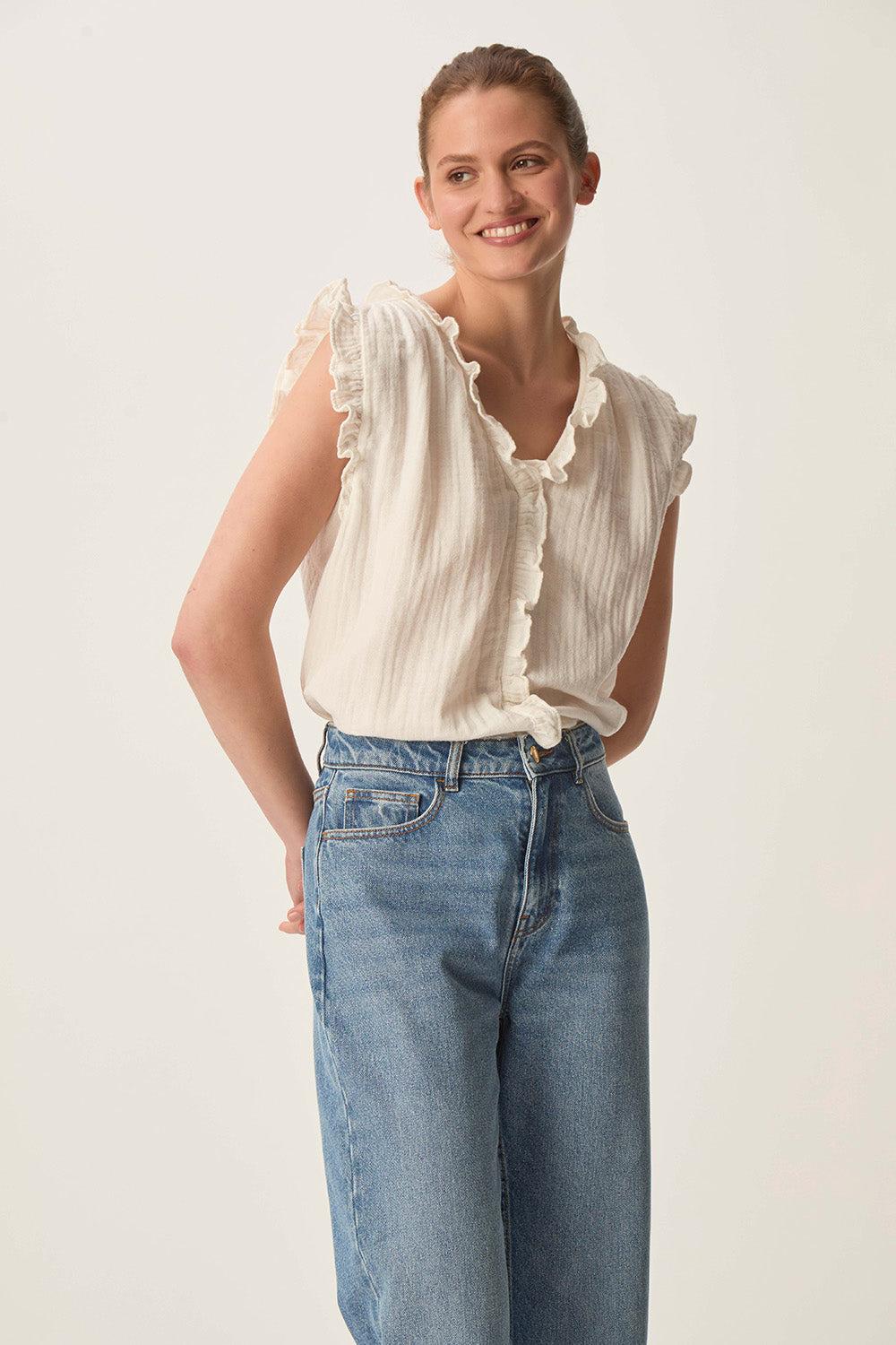 Des Petit Hauts Top Soprano Ecru