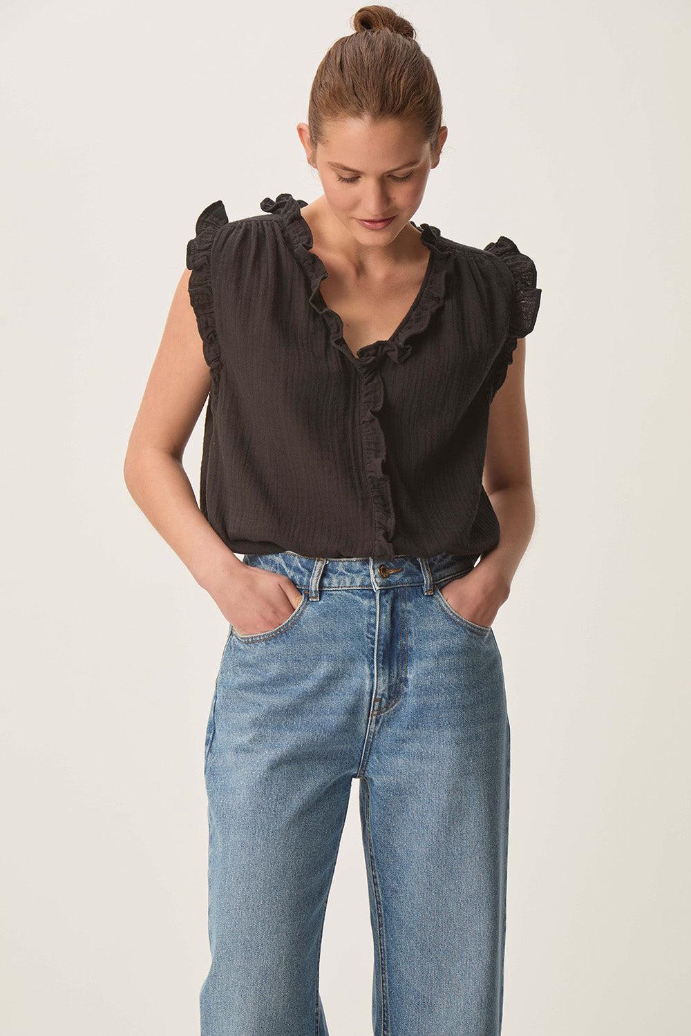 des petit hauts Top Soprano Noir