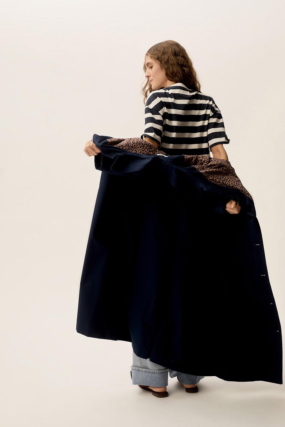 Des Petit Hauts Trench Yvette Marine