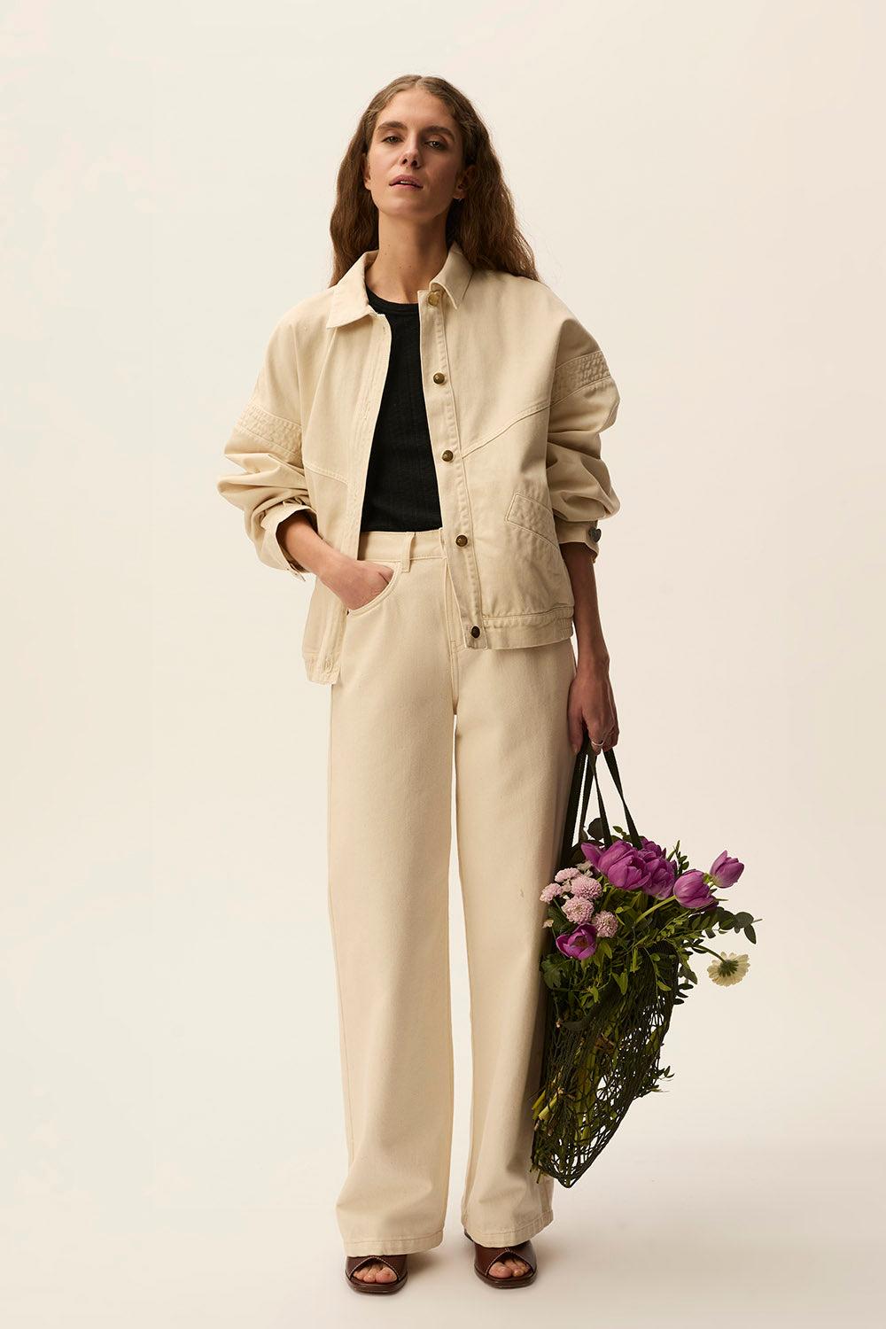 Des Petit Hauts Veste Loubia Creme
