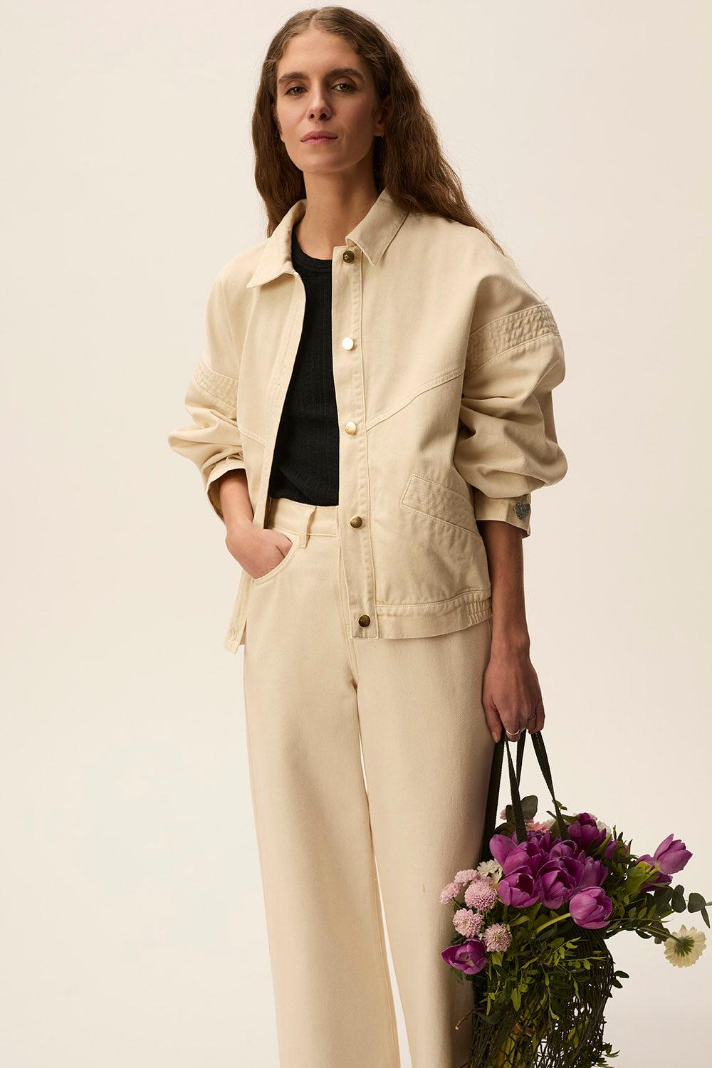 des petit hauts Veste Loubia Creme