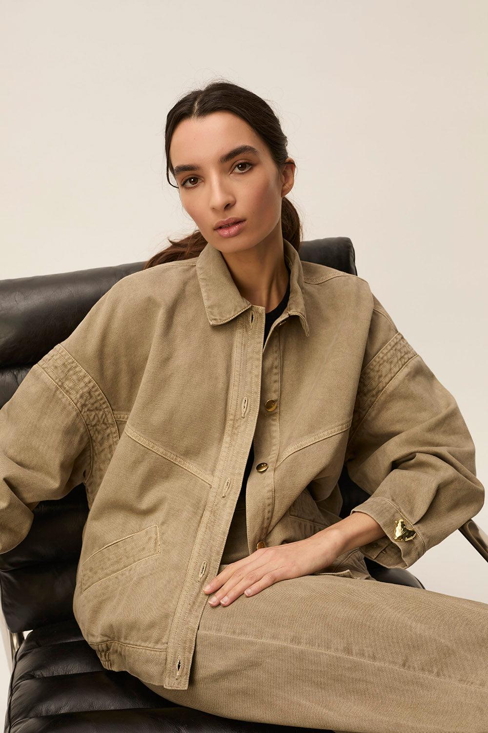 Des Petit Hauts Veste Loubia Dark Olive