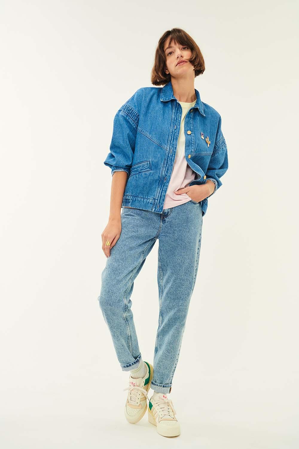 des petit hauts Veste Loubia Vintage Blue