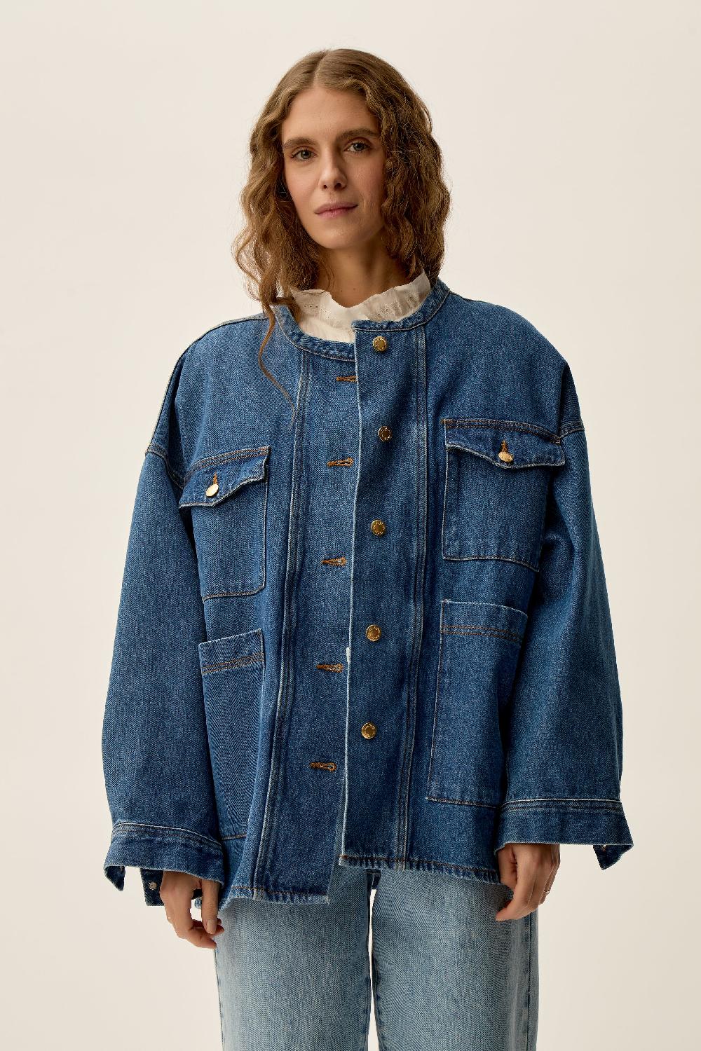 Des Petit Hauts Veste Lousse Middle Blue