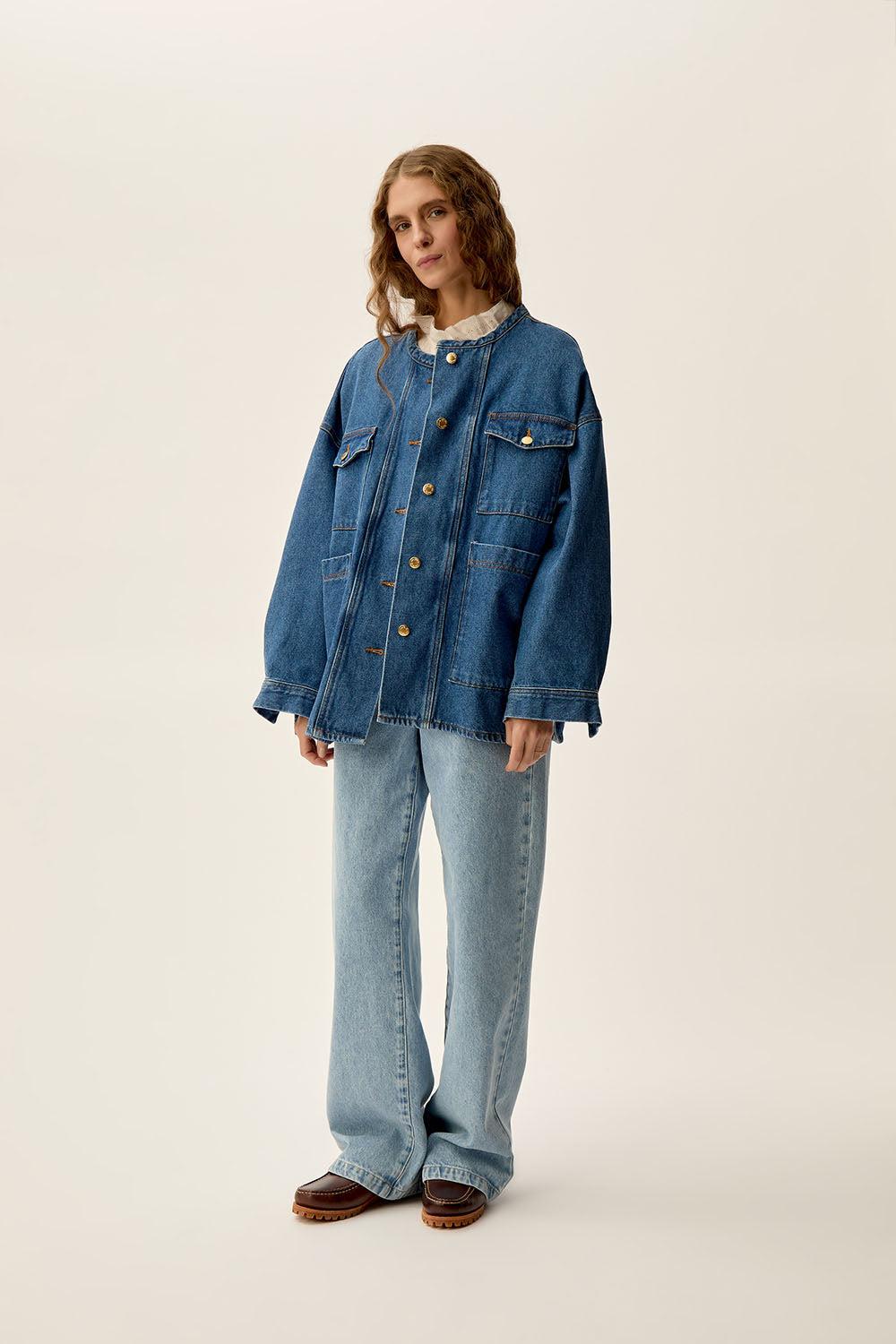 Des Petit Hauts Veste Lousse Middle Blue