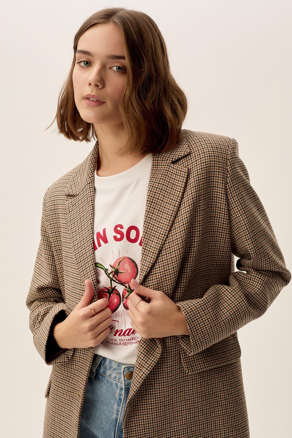 Des Petit Hauts Veste Simone Caramelo