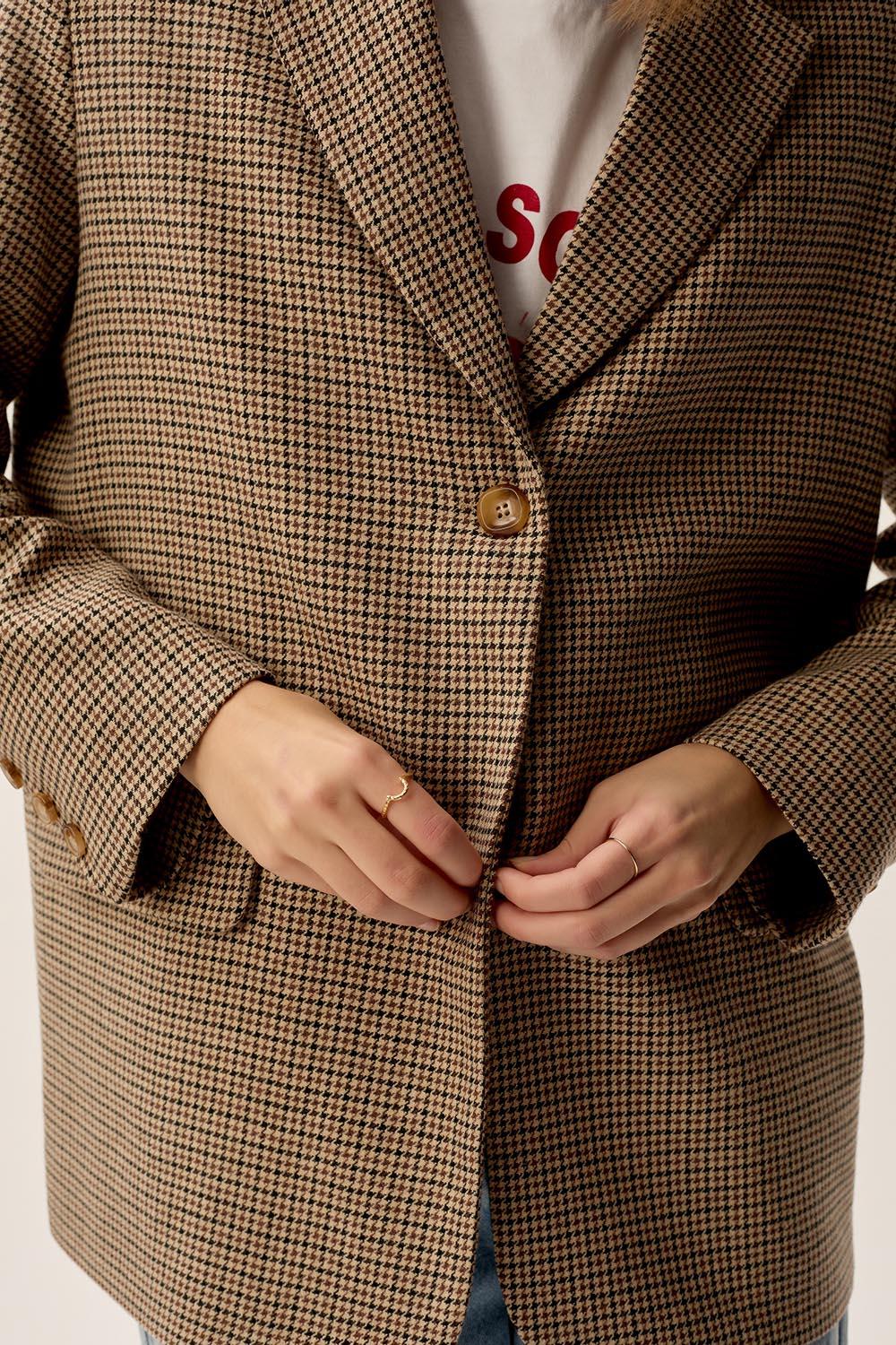 Des Petit Hauts Veste Simone Caramelo