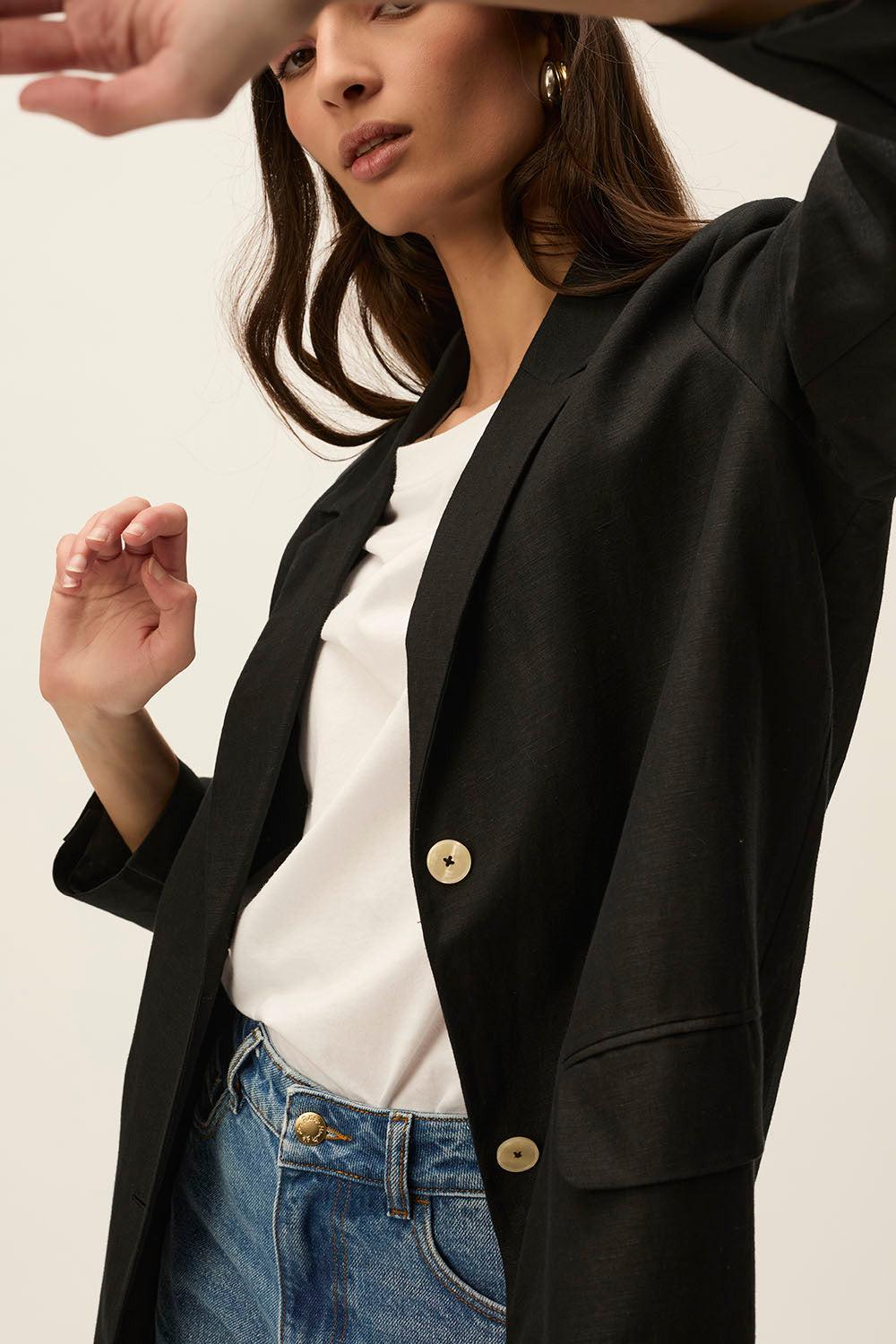 Des Petit Hauts Veste Taho Noir