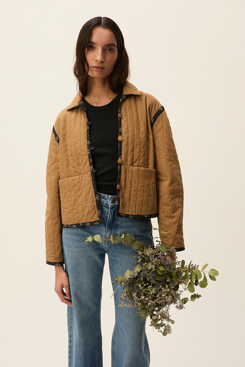Des Petit Hauts Veste Thonka Tabac