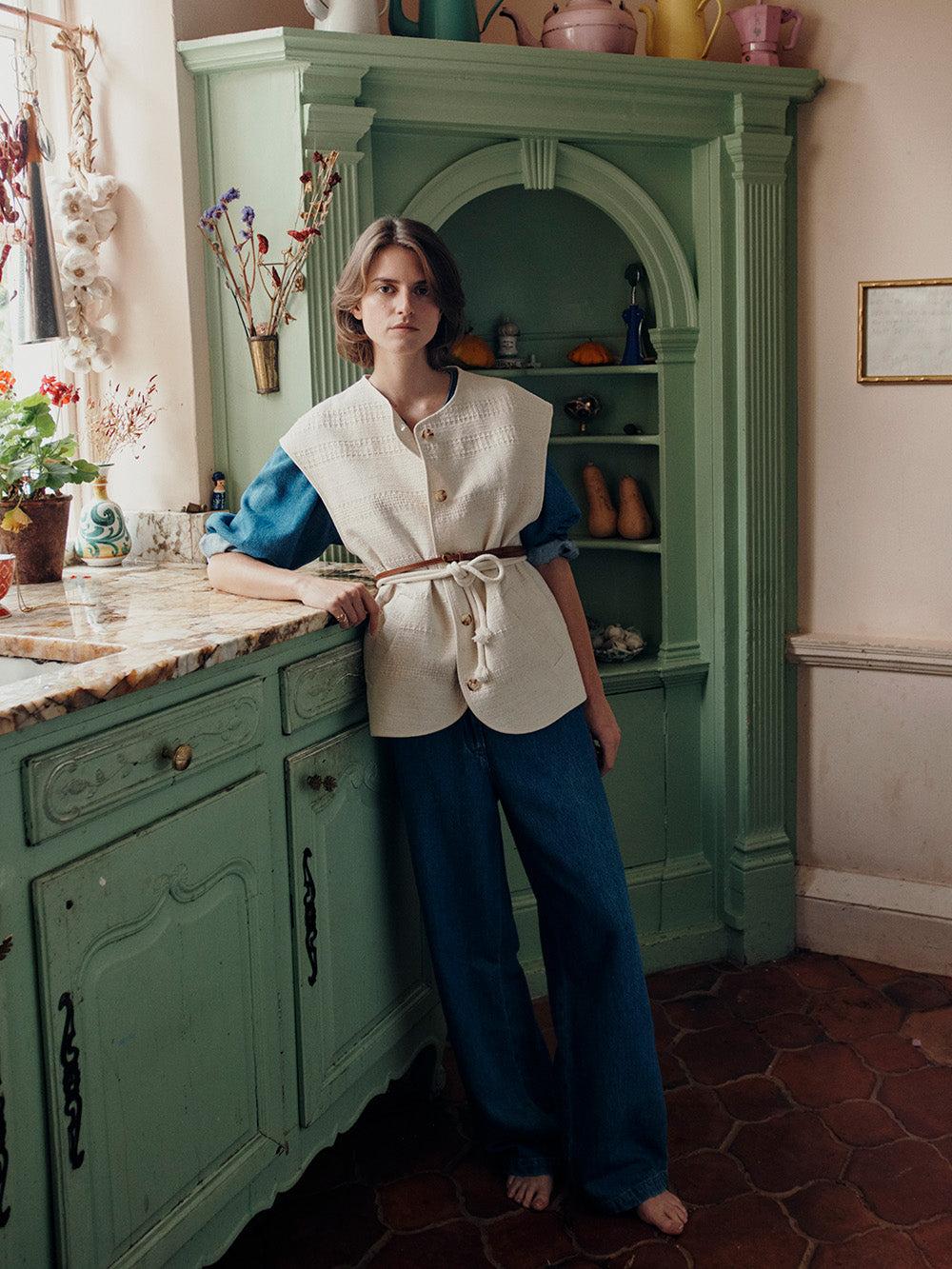 des petit hauts Veste Venus Creme