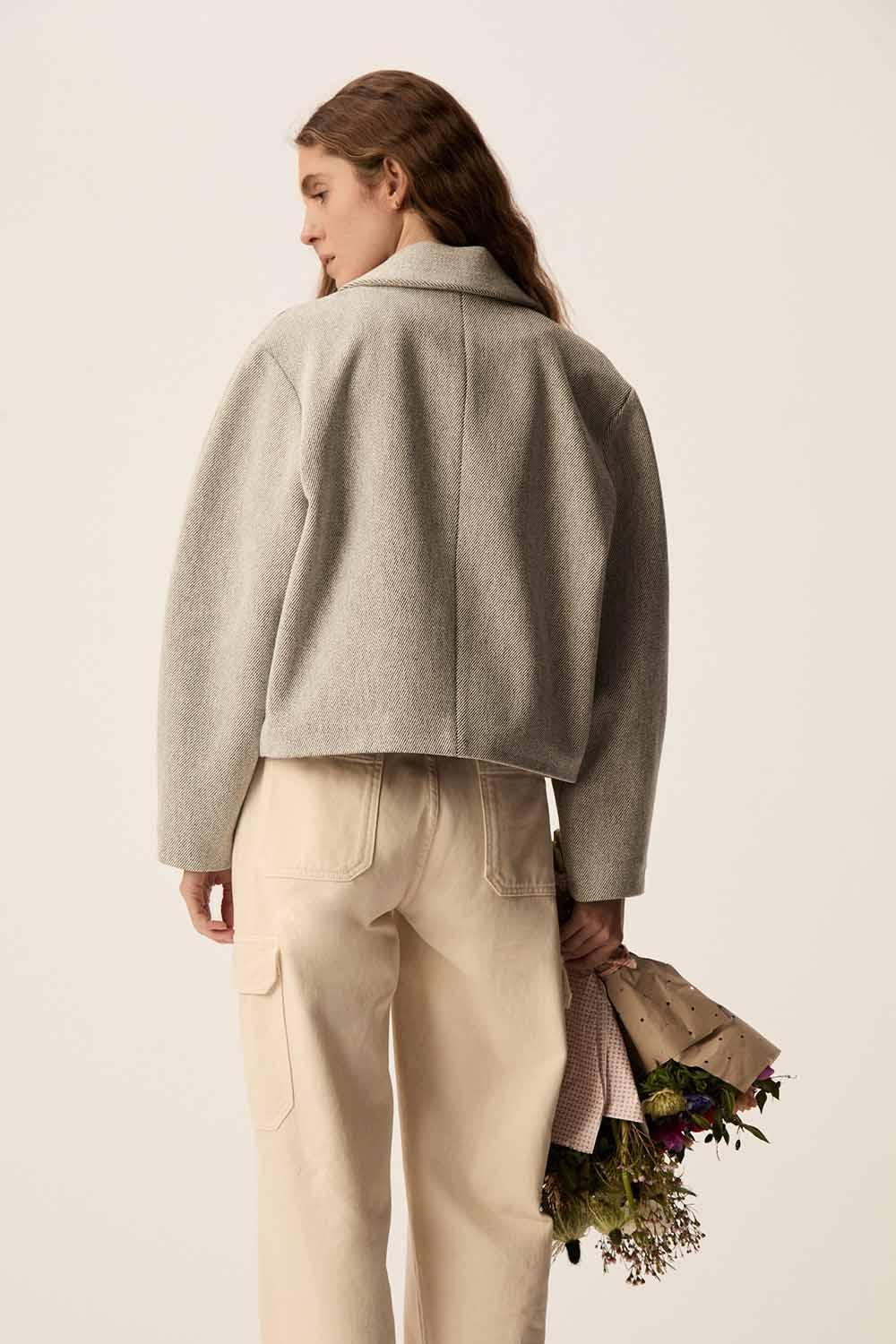 Des Petit Hauts Veste Yaelle Creme/Noir