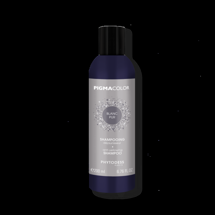 dessange Shampooing déjaunisseur blanc pur - Cheveux naturels blancs et gris