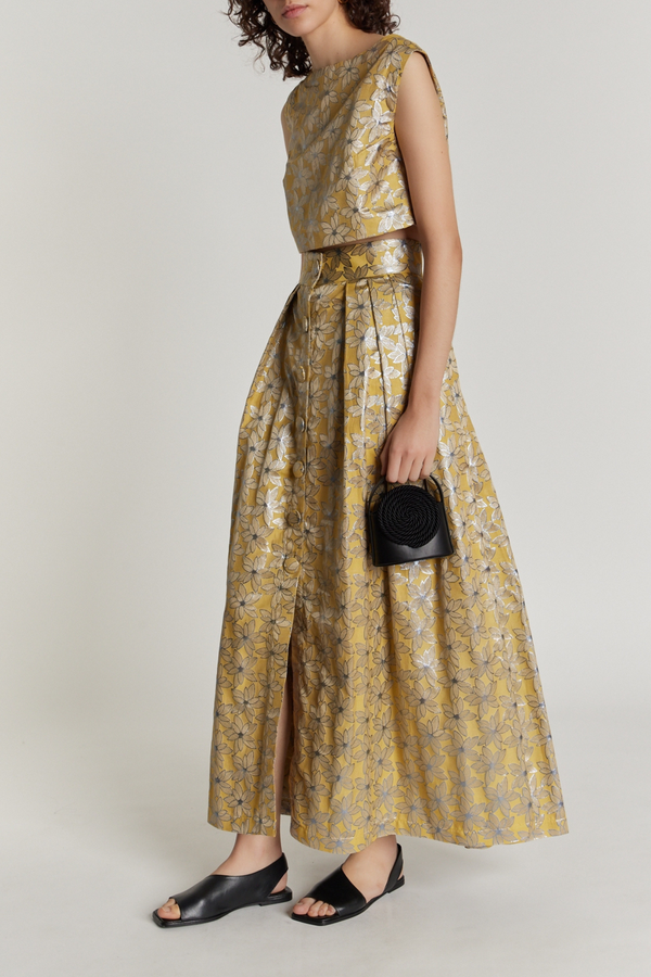 D'estrëe Paris Black Mini Leather Bag With Passementerie Details