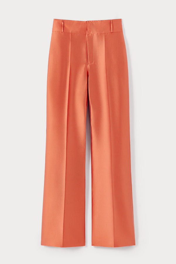 d'estrëe paris APRICOT Satin Flared Pants