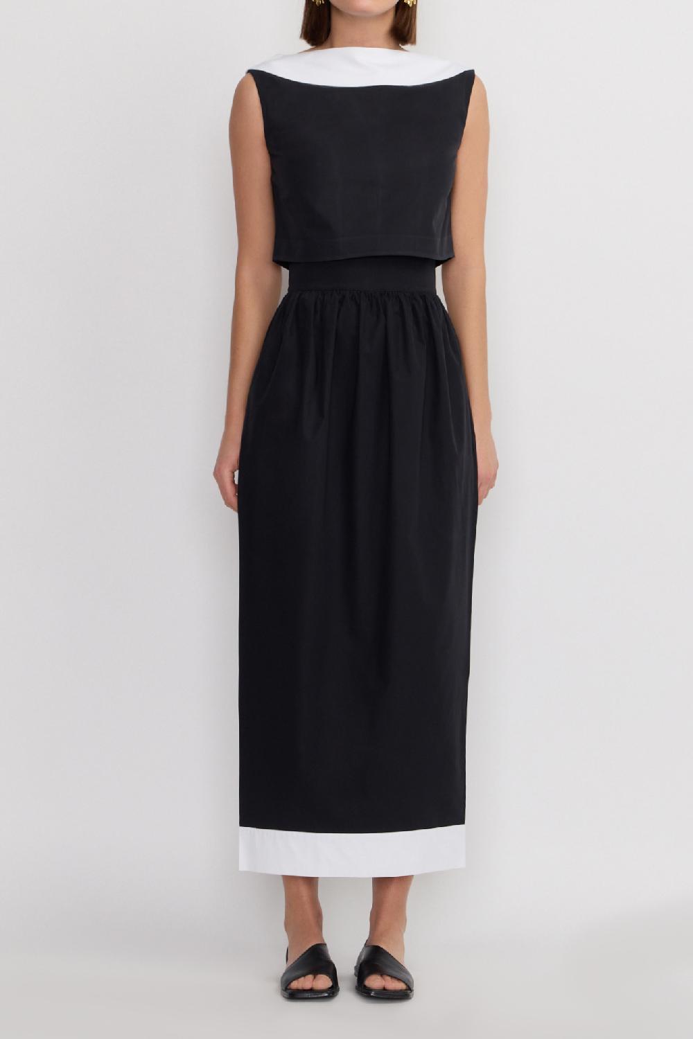 D'estrëe Paris Black And White Cropped Top