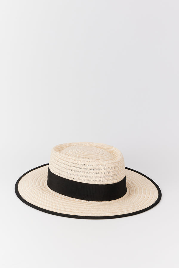 D'estrëe Paris BLACK Gerhard Straw Hat