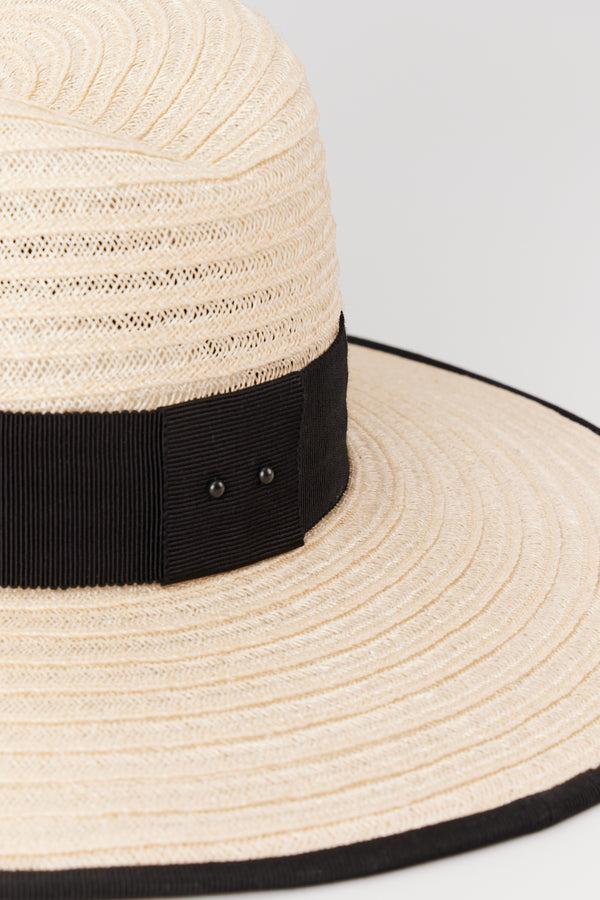 D'estrëe Paris BLACK Gerhard Straw Hat