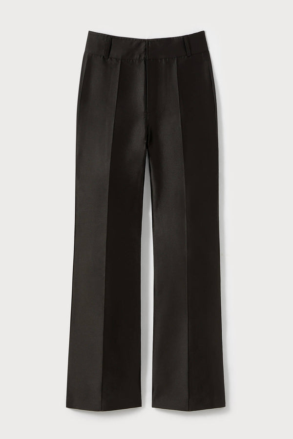 d'estrëe paris Black Satin Flared Pants