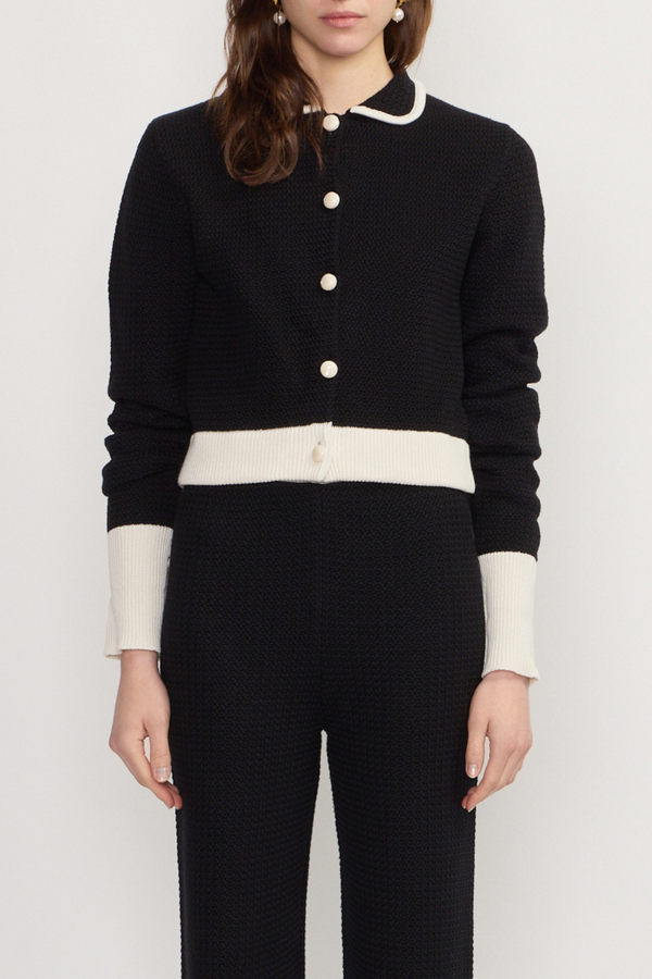 d'estrëe paris Contrast-Trim Cardigan