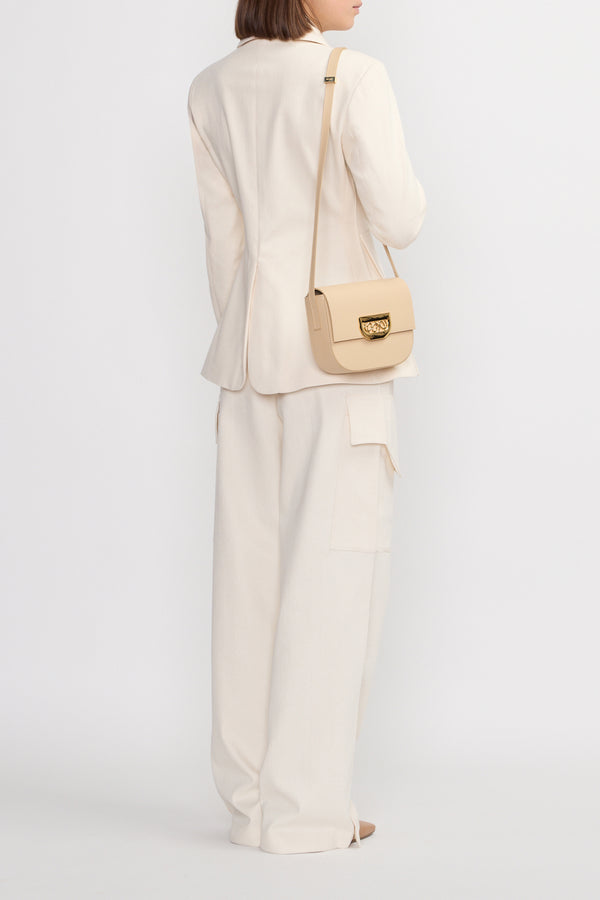D'estrëe Paris DENIM ECRU Cargo Wide-Leg Trousers