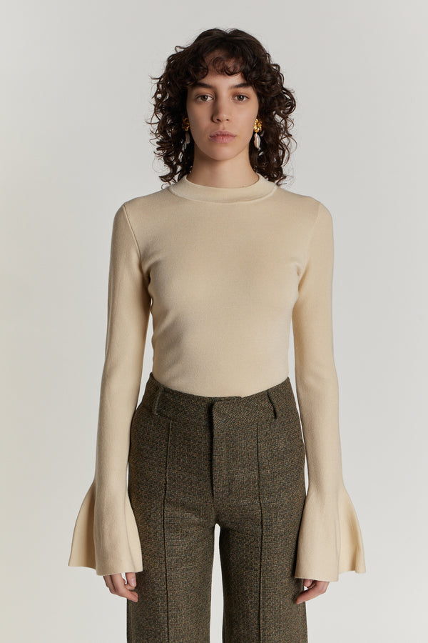 D'estrëe Paris ECRU Sweater With Long Sleeves