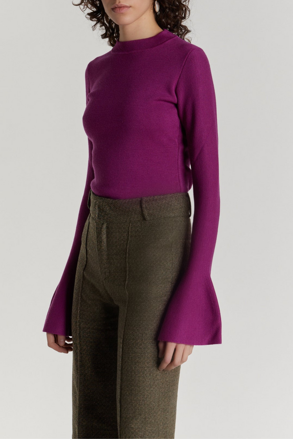 D'estrëe Paris FUCHSIA Sweater With Long Sleeves