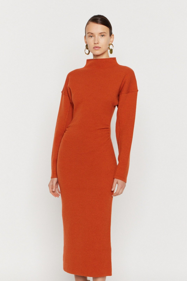 D'estrëe Paris JADÉ DRESS RUST