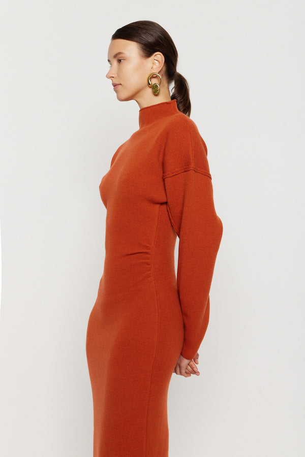 D'estrëe Paris JADÉ DRESS RUST