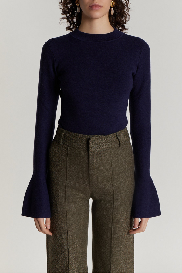 D'estrëe Paris JOAN SWEATER NAVY BLUE