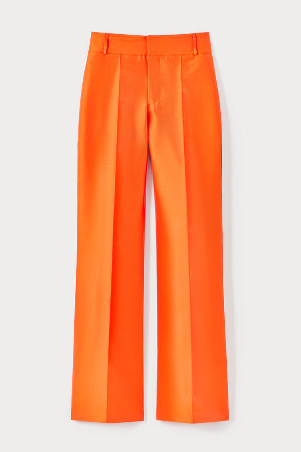 d'estrëe paris ORANGE Satin Flared Pants