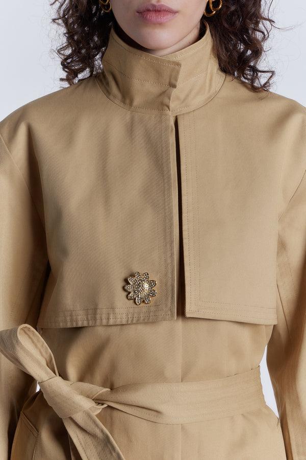 D'estrëe Paris SAND Long Trench Coat