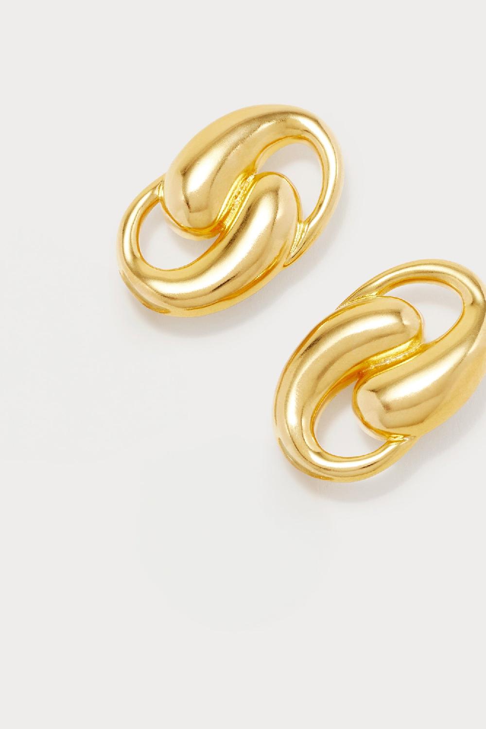 D'estrëe Paris SONIA LARGE KNOT CLIPS GOLD