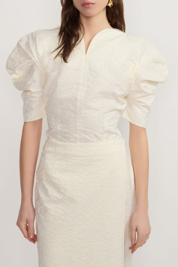 d'estrëe paris Structured Jacquard Blouse