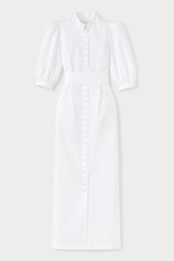 d'estrëe paris White cotton Maxi Dress