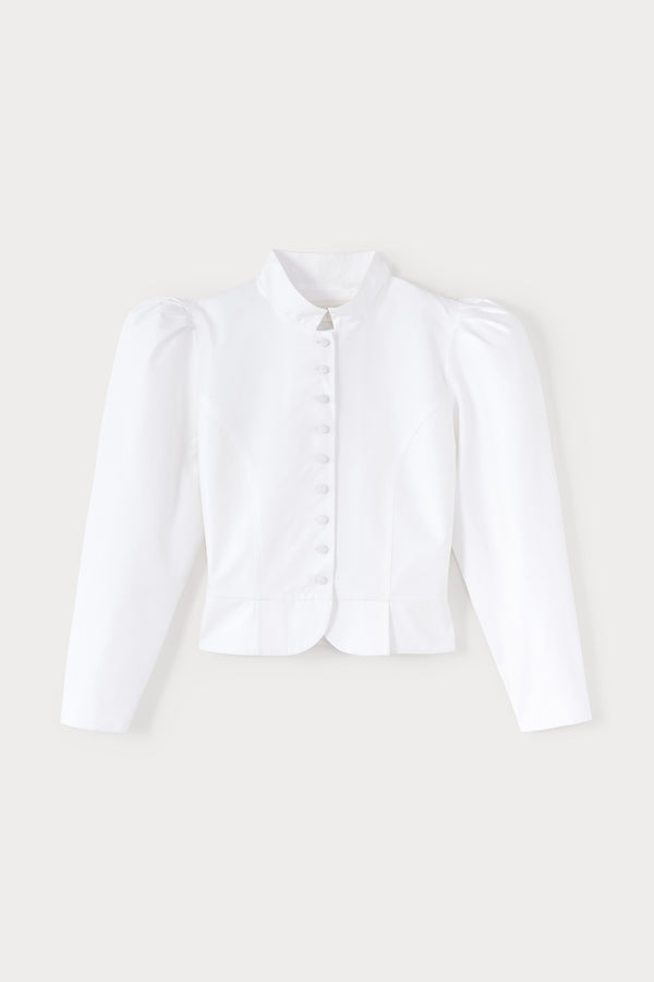 d'estrëe paris WHITE cotton short jacket