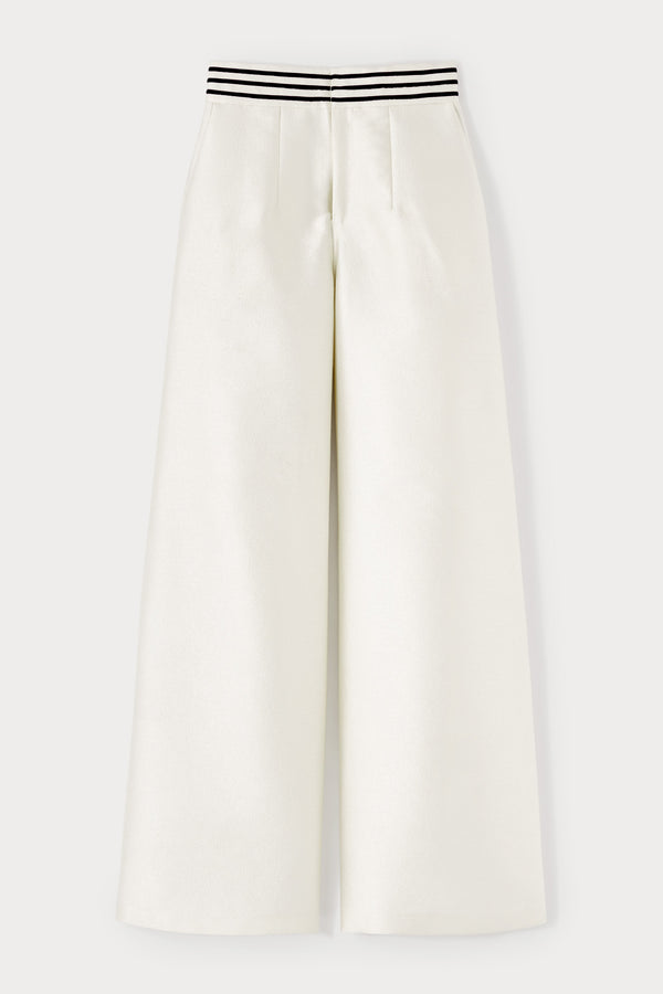 d'estrëe paris Ecru Wide-leg pants with a tailored fit