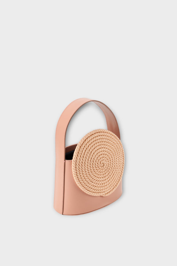 D'estrëe Paris Leather Bag With Passementerie Details Pink