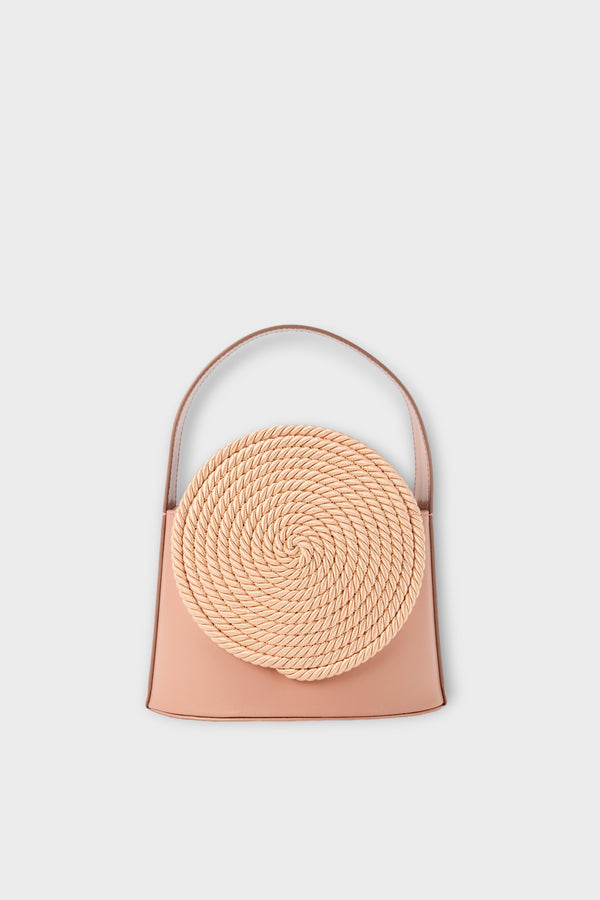 d'estrëe paris Leather Bag with Passementerie Details Pink