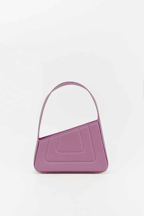 d'estrëe paris LILAC Asymmetric Leather Quilted Mini Bag